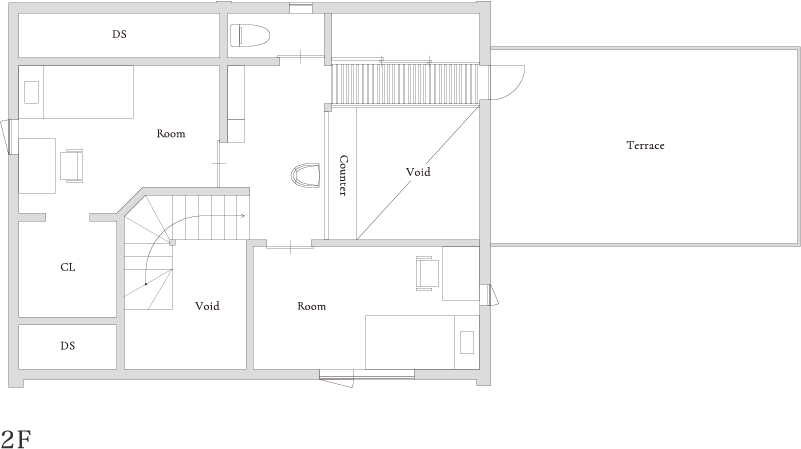 日立市十王町モデルハウス|間取り図面2F